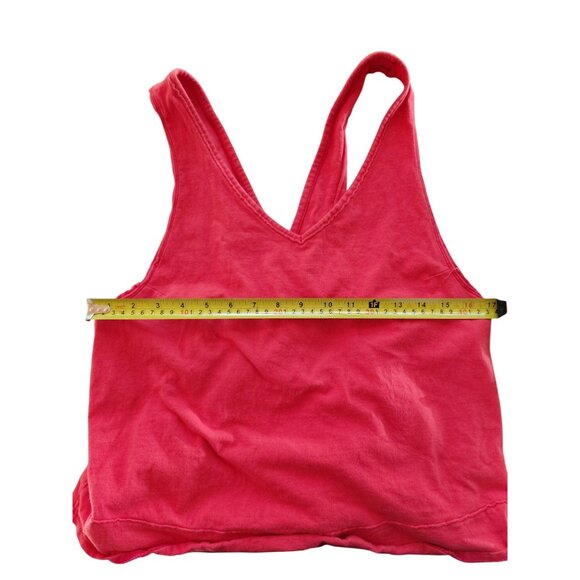 We The Free Womens Sleeveless V-Neck Tank Top M Orange Cotton - Picture 5 of 8